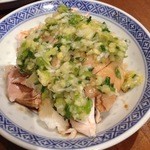 香港麺 新記 - 小皿料理（白鶏葱油）