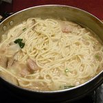 松乃家 - チャンポン麺を投入！