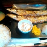しちりん酒場 トントコトン - 焼き魚定食(さんま)780円