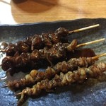 割烹 味とめ - うなぎ　バラ串レバ串(各１５０円)