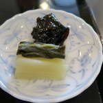 懐石一空 - 香の物　昆布、菜っ葉