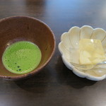 懐石一空 - 梨ゼリー、御抹茶