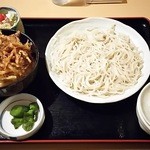 桜坂 - かき揚げ丼＋蕎麦(冷)セット