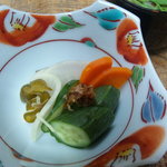 活鰻 三味 - 漬物