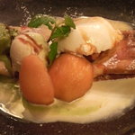 クレープリー・アルション - びわと柚子のブラマンジェ