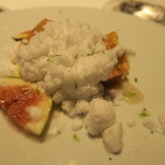 レフェルヴェソンス - 27年9月　シュクレサレの一解釈～無花果、白味噌とホワイトチョコレートのムース、青柚子、ココナツミルク