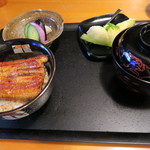 うなぎ屋酒坊・画荘 越後屋 - 27年9月　養殖鰻丼セット