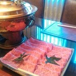 大和榛原牛 うし源 本店 - しゃぶしゃぶのコース大和富士　サーロイン