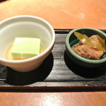 酒とそば まるき - ２０１５年９月２２日のお通し