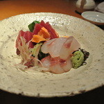 酒とそば まるき - 本鮪と平目のお造り