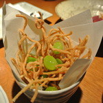 酒とそば まるき - 揚げ銀杏