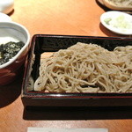 酒とそば まるき - 新蕎麦の冷やしとろろせいろ蕎麦