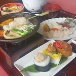 ほたて広場 - ホタテ尽くしのランチです、「平内ホタテ活御膳 (1300円)」