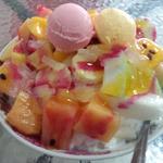 高雄婆婆冰 - 超級水果牛奶冰(95NT$≒約380円)