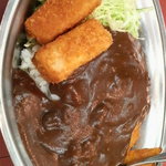 カレーの市民 アルバ  - カツコロッケカレーです。3周年記念で750円です。