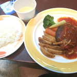 ロティズ・ハウス - ランチ　ハンバーグ