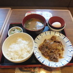 Sukiya - 牛皿定食＋とん汁　’15/09