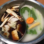 MKレストラン - パイタンとすき焼きです。