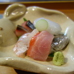 しのはら - 熟成鯛、金目、いわし、いか、しめさば