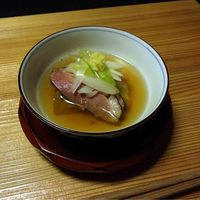 日本料理 幸庵 - 鴨ロース、ナスのあぶら煮、北海道やわらか葱