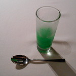 RISTORANTE STELLA - お口直し：ミントのシャーベット