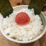 極麺 青二犀 - 明太ごはん200円