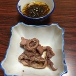 金彦魚店 - イカの煮付けと切昆布