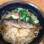 道の駅 龍神 - あまごにゅう麺　８００円
