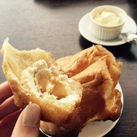 トラットリア グランボッカ - メイプルシロップが美味しいポップオーバー！