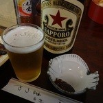 神田まつや - 赤星と蕎麦味噌