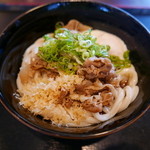 讃岐製麺  - にく玉ぶっかけうどん(510円）