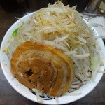 雷 - 雷そば（大盛り）（７８０円）＋野菜マシ、ニンニクなし