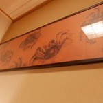 赤坂 きた福 - 蟹の絵＠2015/9