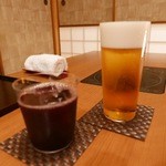 赤坂 きた福 - 【エビスビールとぶどうジュースで乾杯！】2015/9