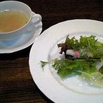 Kaze No Tani - デミグラス風風の谷シチュー(￥1,500)サラダ＆スープ