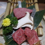 和牛 まつした - 特選ヘレとイチボ　エリンギ