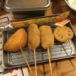 Kushikatsu Tanaka - 串カツ５本セット６４０円