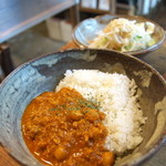 クワランカ カフェ - ひよこ豆のキーマカレー
