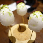 ル スプートニク - 帆立と蕪、蕪とライムの泡で