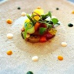 イグレック ベガ - 前菜＊サーモンのテリーヌ　菜園風　２５種のお野菜