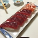 寿司　すみだ川 - 追加注文、マグロ＆サーモン　４８０円也