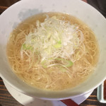 あぶり厨房 我風 - 再び〆のネギラーメン