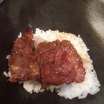 あぶり厨房 我風 - 最後の一口は乗せました