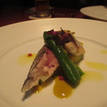 タクティー - ◇鎌倉サバのフリット　晩夏野菜のグリーンマスタード　サラダ仕立て
      