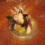 タクティー - ◇朝捕れのコチ、真タコ、里芋、浅利のヴァポーレ
      