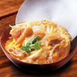 Oyako-don (Chicken and egg bowl) with Okukuji eggs from Ibaraki Prefecture