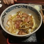楽食 - ミニ鴨ロース丼