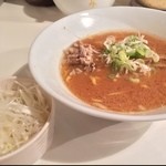 すみれ - ラー博は俺の社員食堂。  日伊具材無料券#BCMKR!二番勝負  其の弐  ミニ味噌ラーメソ！  トッピング無料券をいただいたので、ねぎ♡ 