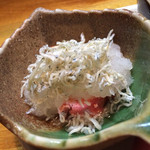 活鰻の店 つぐみ庵 - 焼たらこのだいこんしらすのせ