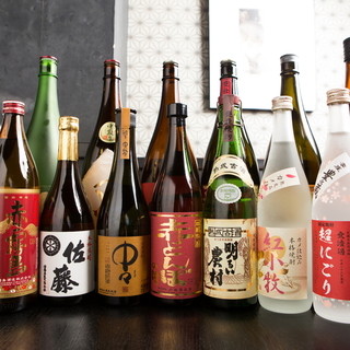 We offer a variety of [Kyushu local sake] that goes well with your dishes!